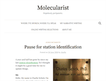 Tablet Screenshot of molecularist.com
